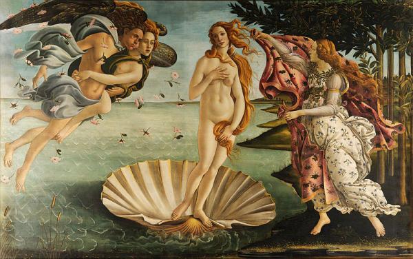 Sandro Botticelli: Vénusz születése, 1483-1485.